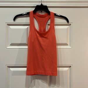 Lululemon women’s racer back tank. coral- Size 4